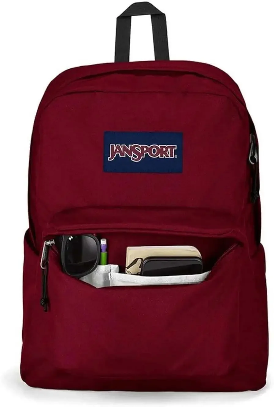 JanSport SuperBreak Plus Backpack in Russet Red
